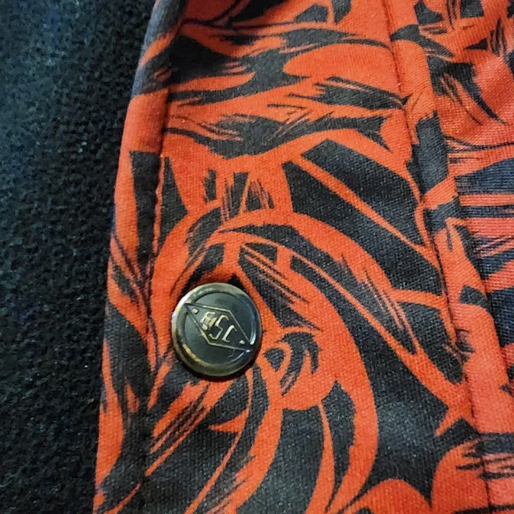 Empyre Surplus Men's‎ XL Red Black Hoodie Zip Snap Drawstring Skater Grunge Y2k - Picture 6 of 11